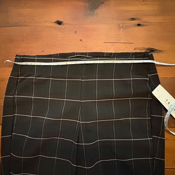 TRIBAL FIA PRINTED TROUSER BLACK WINDOW PANE PLAID; SZ 8; NWT - Picture 7 of 7
